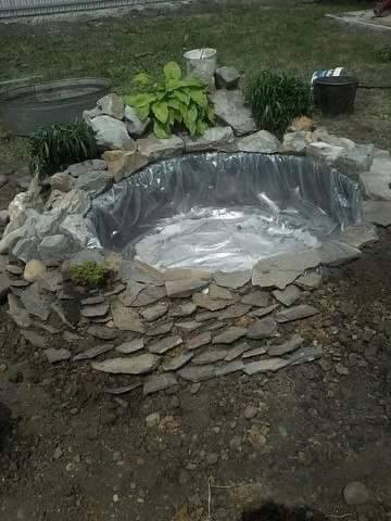 bassin de jardin en pneu
