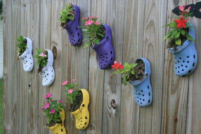 Décoration de jardin avec de la récupération! astuces bricolage Créatif Jardin Recup