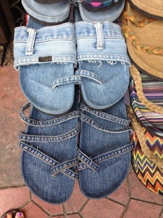 Recyclage jeans on sale usés