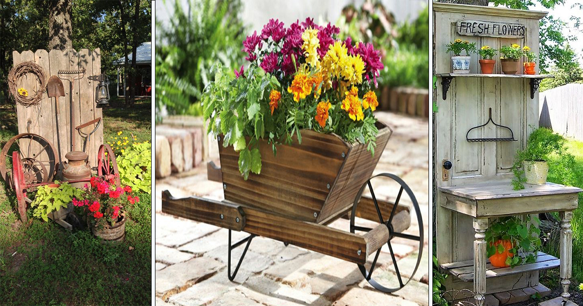 Deco Jardin Recuperation : 100 idées pour décorer son jardin avec des