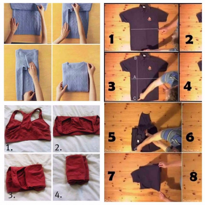 Astuces en images pour plier vos vêtements! Bricolage maison