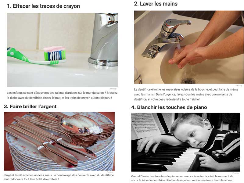 astuces grand mere dentifrice