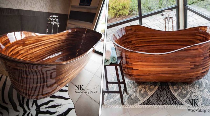 baignoires en bois