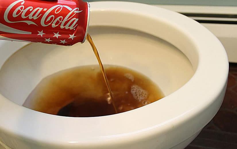 nettoyage salle de bain coca cola