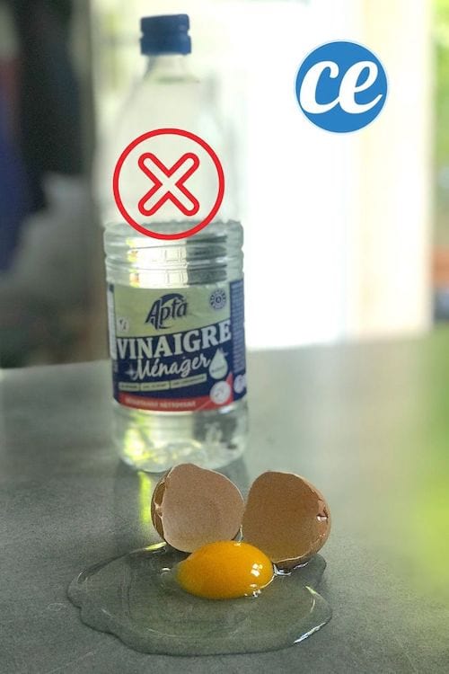 vinaigre blanc oeuf