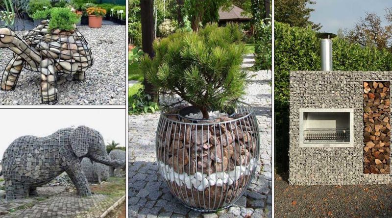 decoration jardin gabion